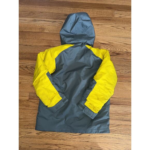 Patagonia H2NO Snowshot Ski Jacket Boys M 10 Insulated Blue Black Coat Parka - Picture 2 of 9